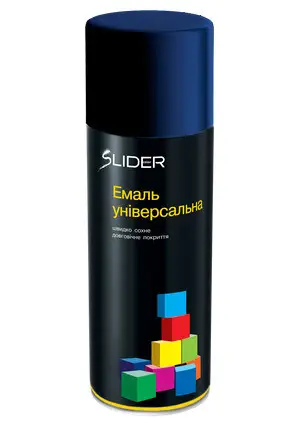 Емаль SLIDER color універсальна 5022 темно-синій, в аер. упаковці, 400 мл